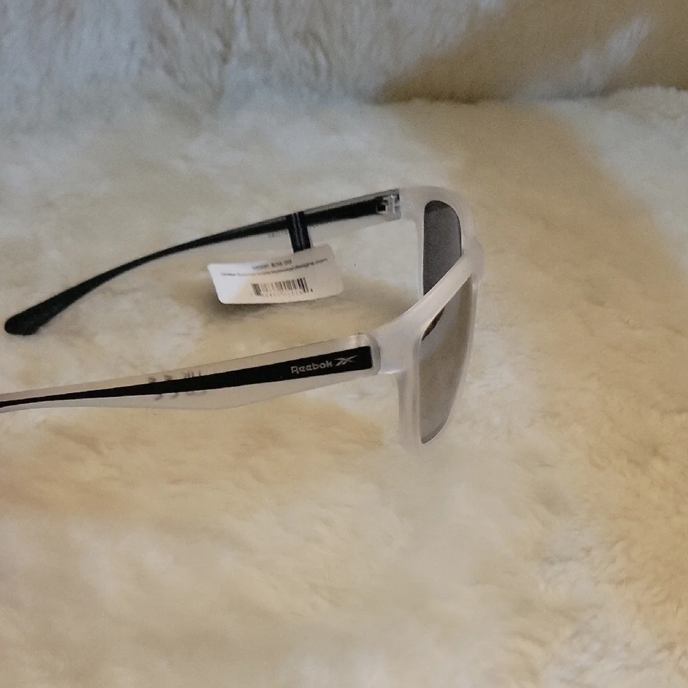 Reebok Gray, Black And White Sunglasses.